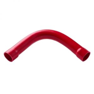 Curva 90 PVC 1/2 Vermelho c/ Bolsa